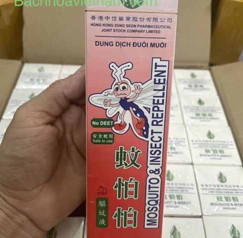 Dung dịch đuổi muỗi 125ml mùi gừng sả an toàn cho sức khỏe